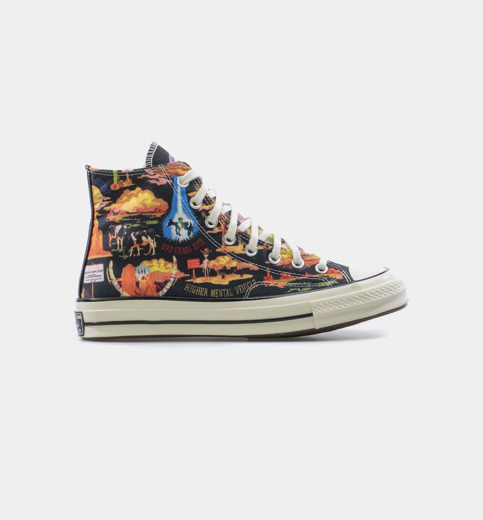 Chuck Taylor 70 Wild West High Top Mens Shoe - Bone/Multi/Orange/Black
