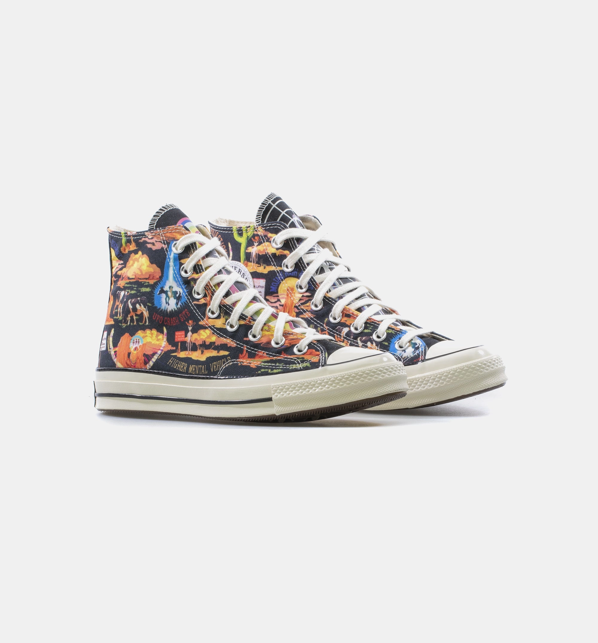 Chuck Taylor 70 Wild West High Top Mens Shoe - Bone/Multi/Orange/Black