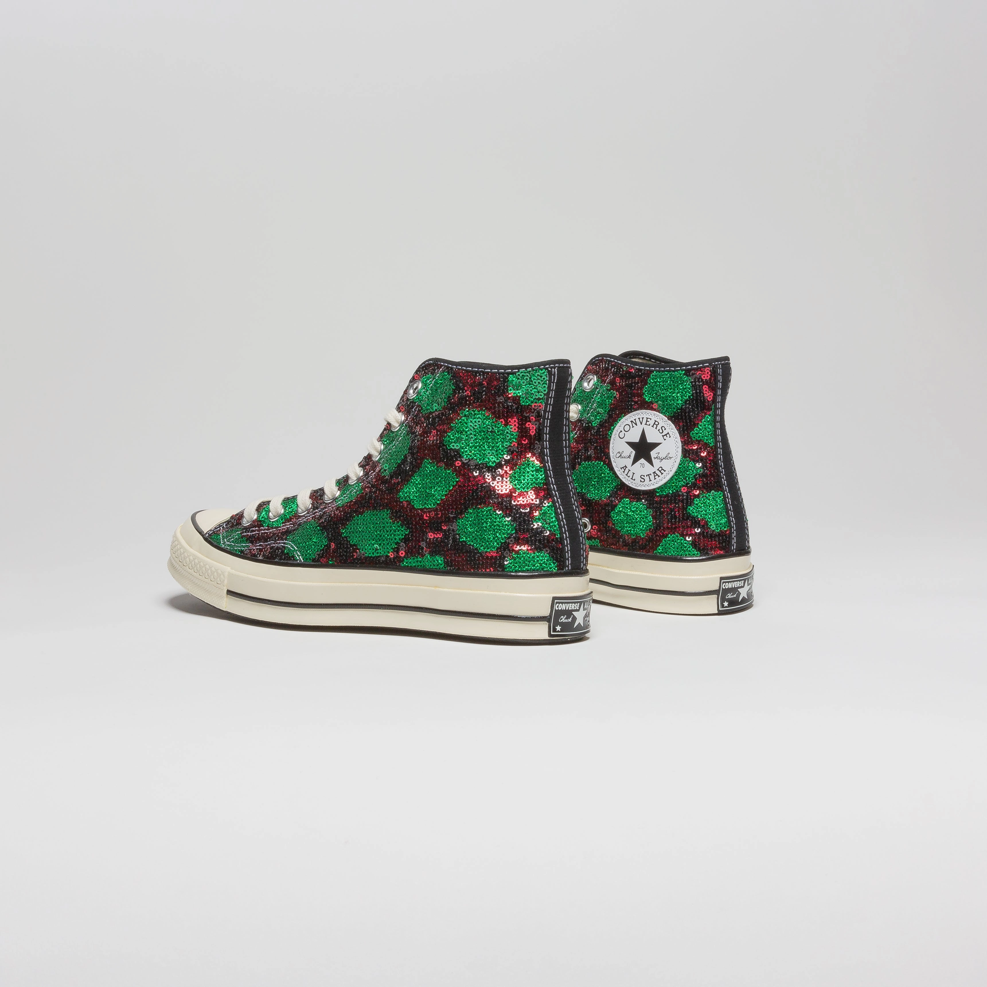Chuck Taylor All Star Sequin High Top Mens Lifestyle Shoe - Red/Green