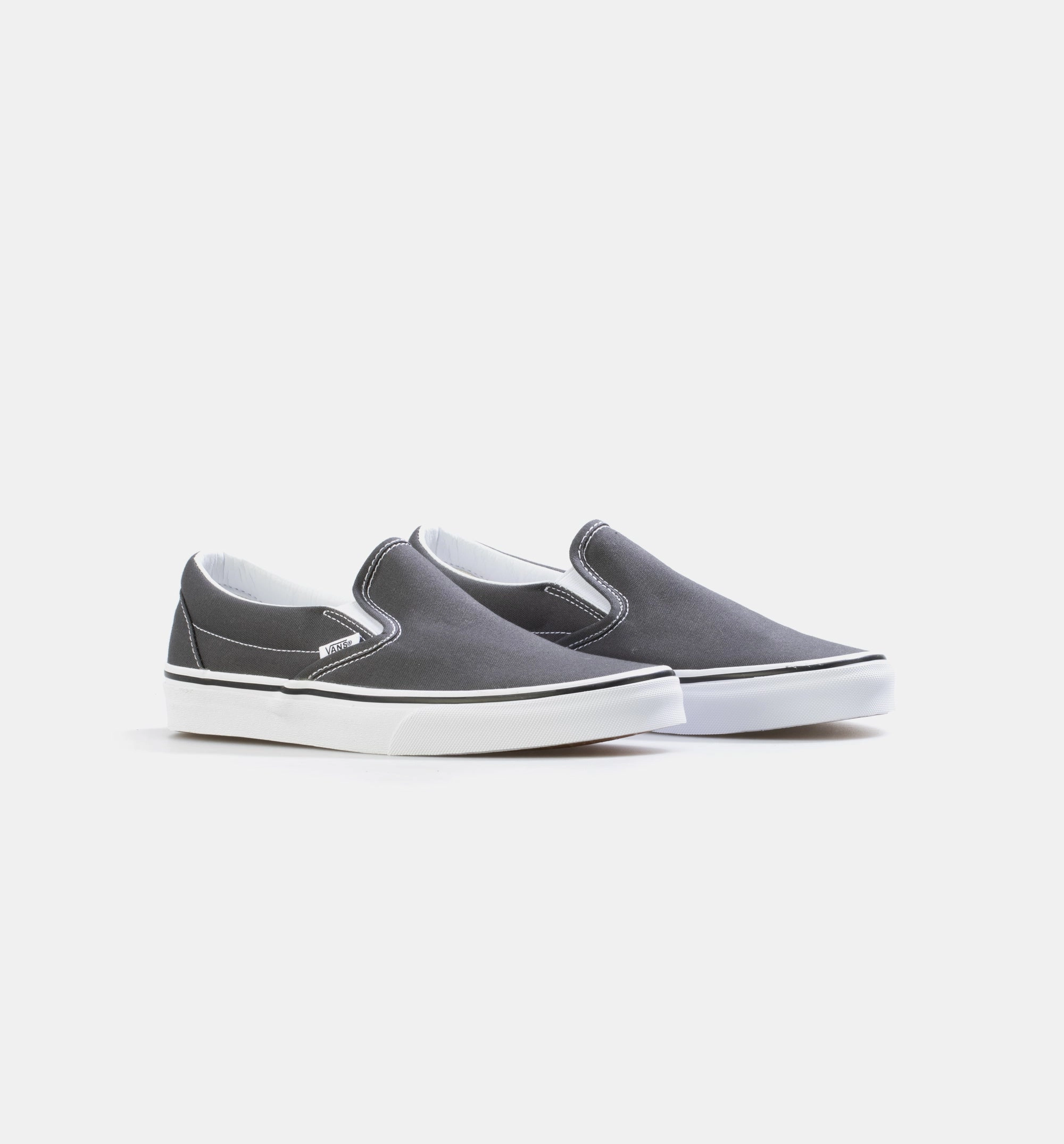 Classic Slip-On Mens Lifestyle Shoe - Grey/White