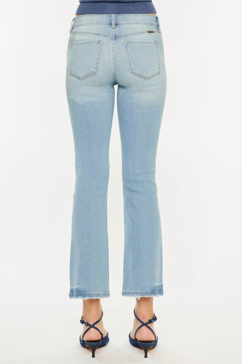 Coraline Essentials Mid Rise Kick Flare Jeans