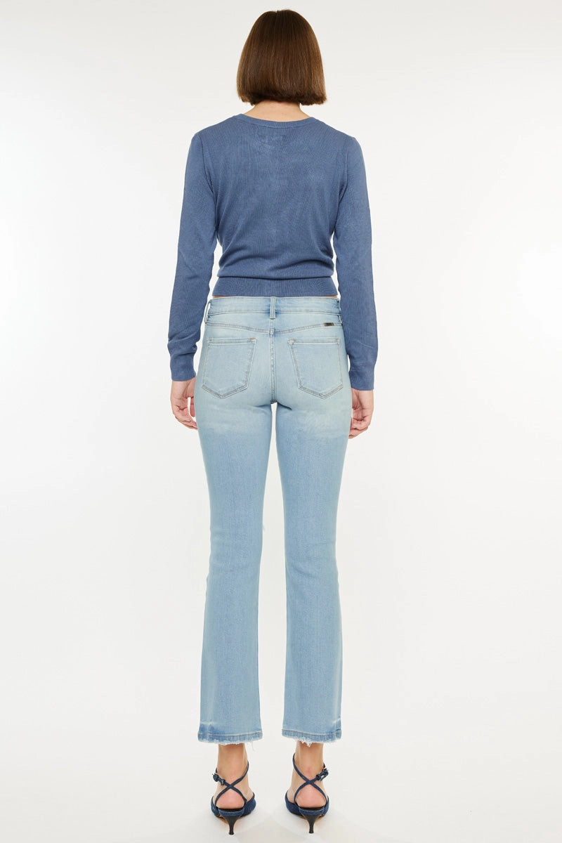 Coraline Essentials Mid Rise Kick Flare Jeans