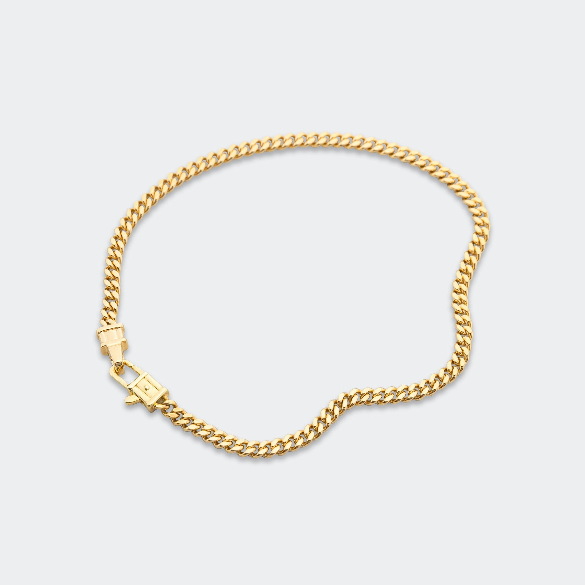 Curb Bracelet M - 18K Gold/925 Silver