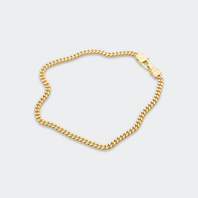 Curb Bracelet M - 18K Gold/925 Silver