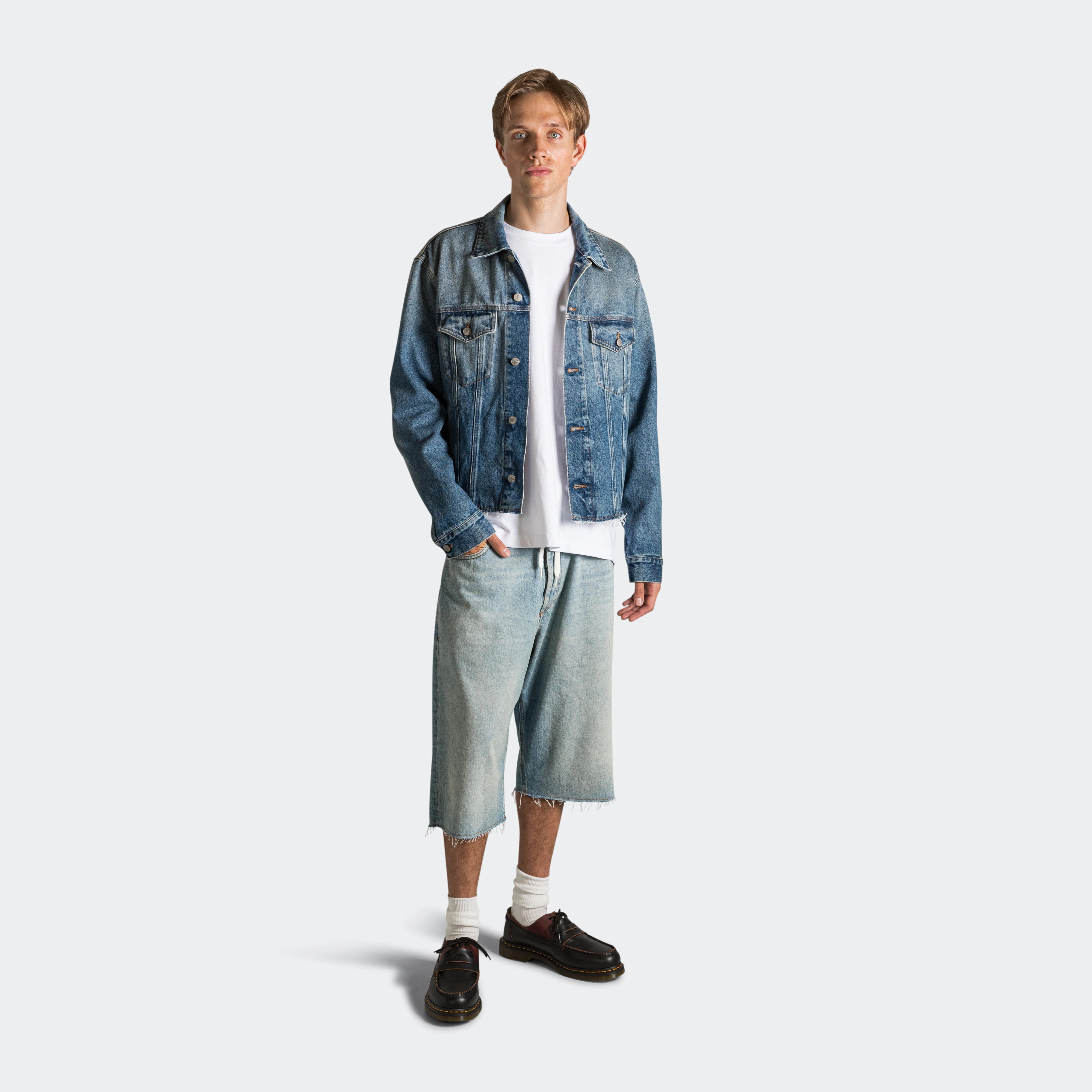 Denim Sports Jacket - Light Blue