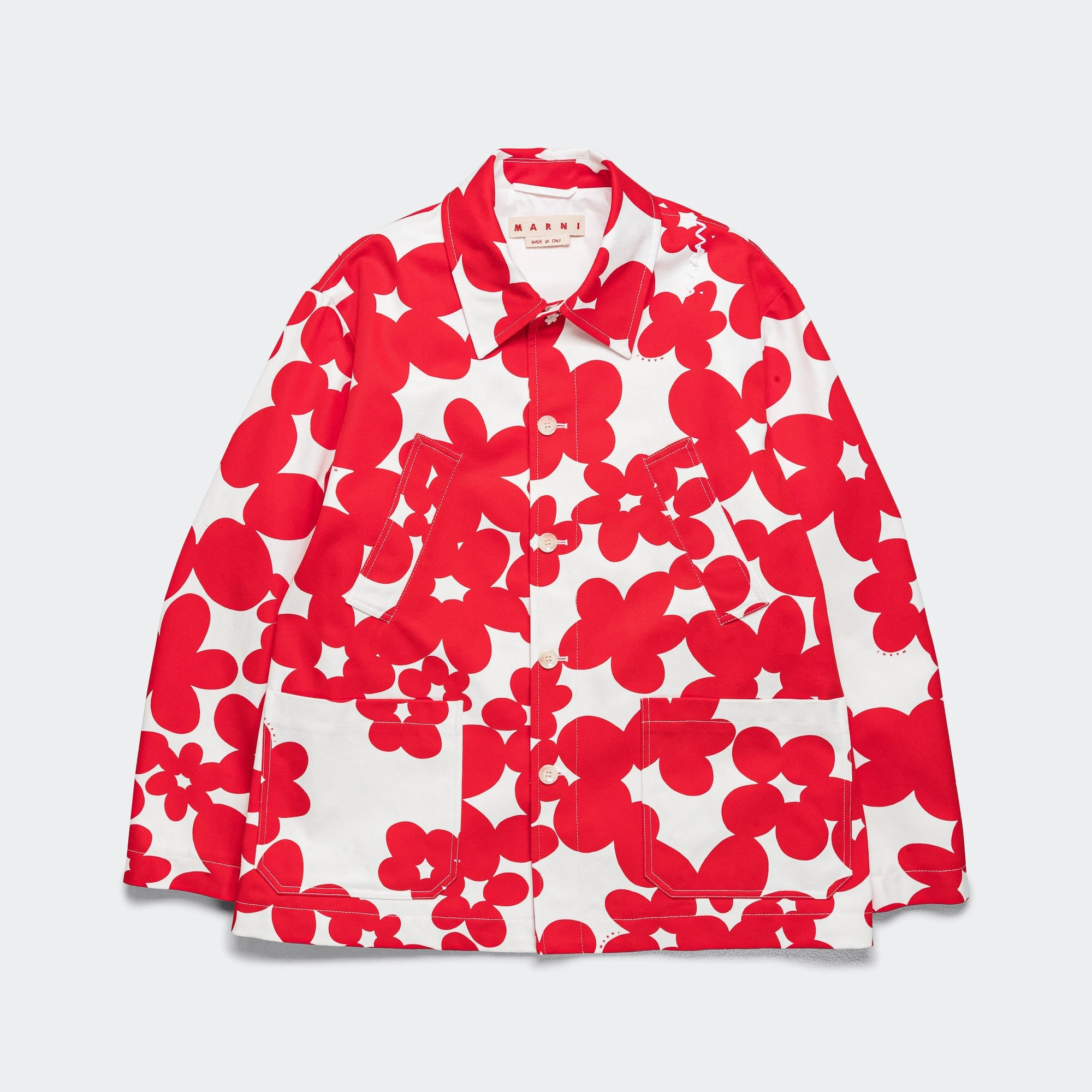 Dillies Gabardine Jacket - Crimson