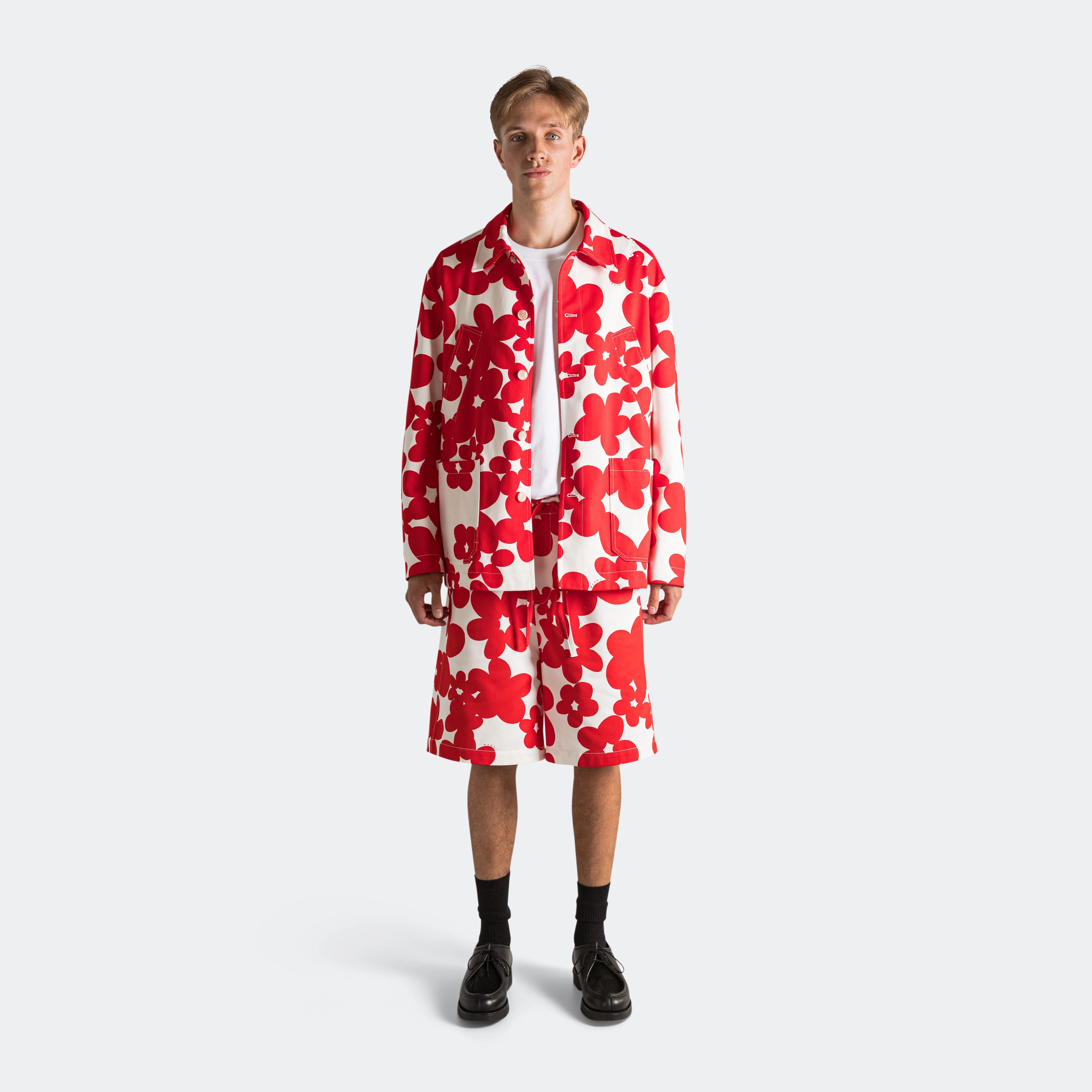 Dillies Gabardine Jacket - Crimson