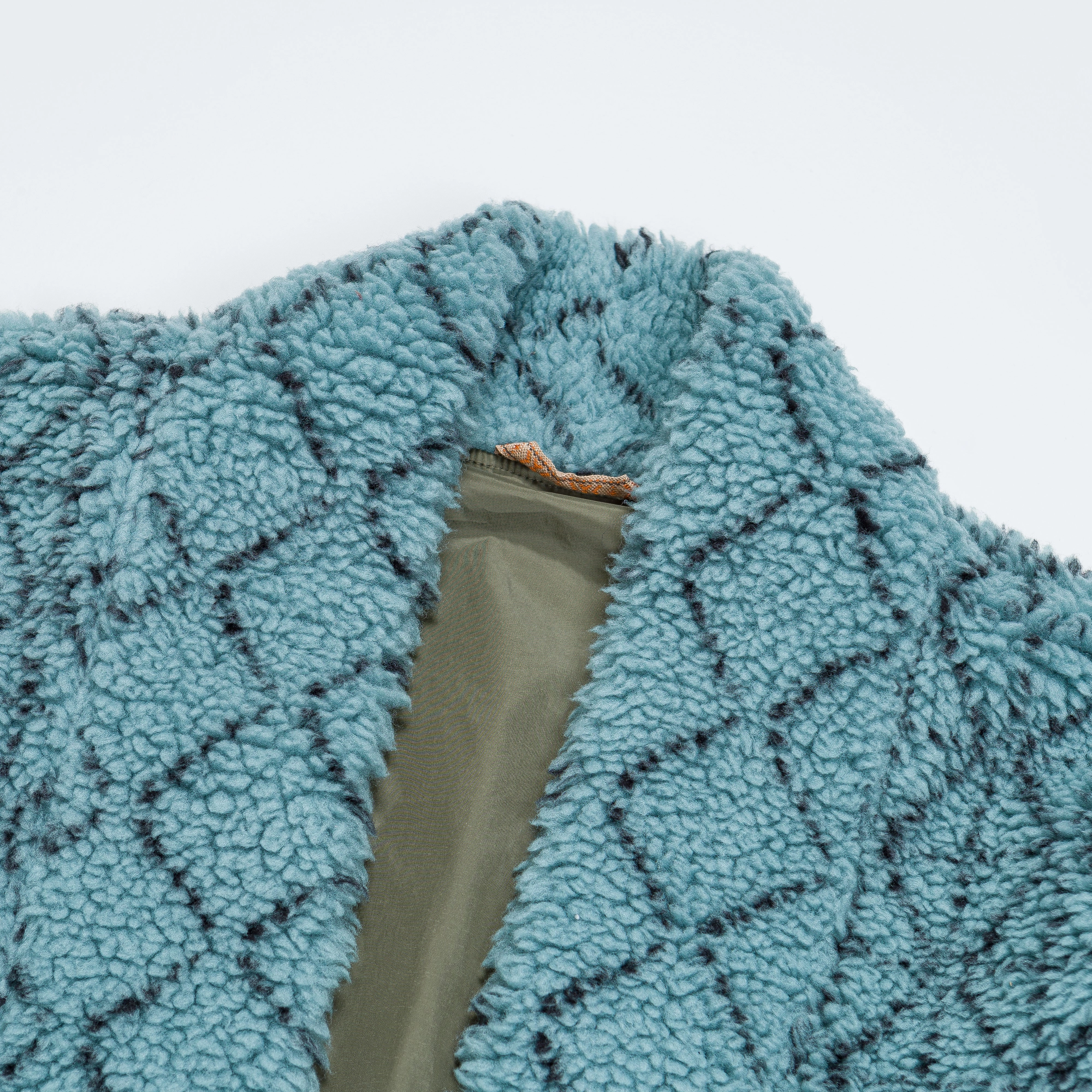 DO-GI SASHIKO Boa Fleece KESA JACKET - Blue