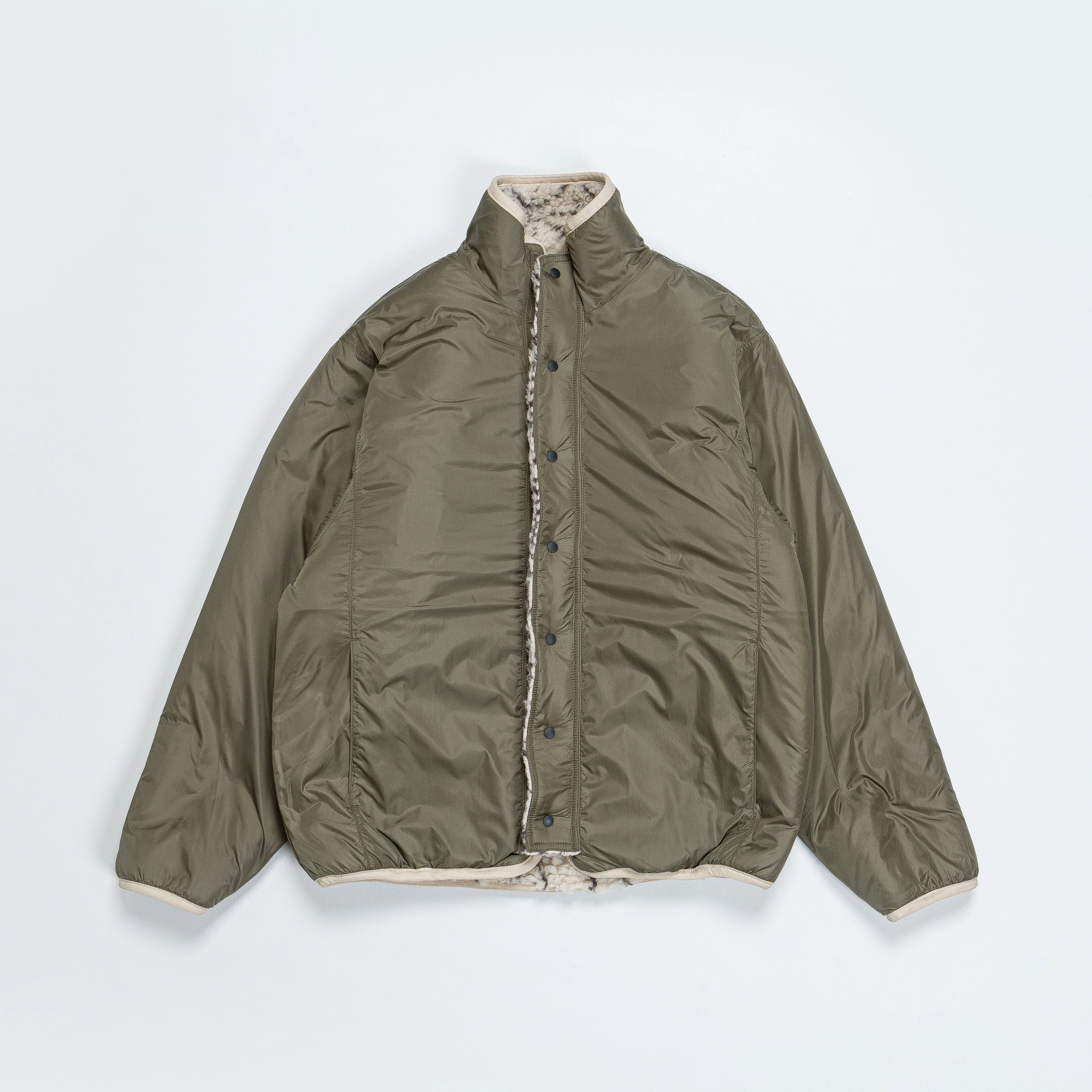 DO-GI SASHIKO BOA Fleece Reversible Blouson Ecru