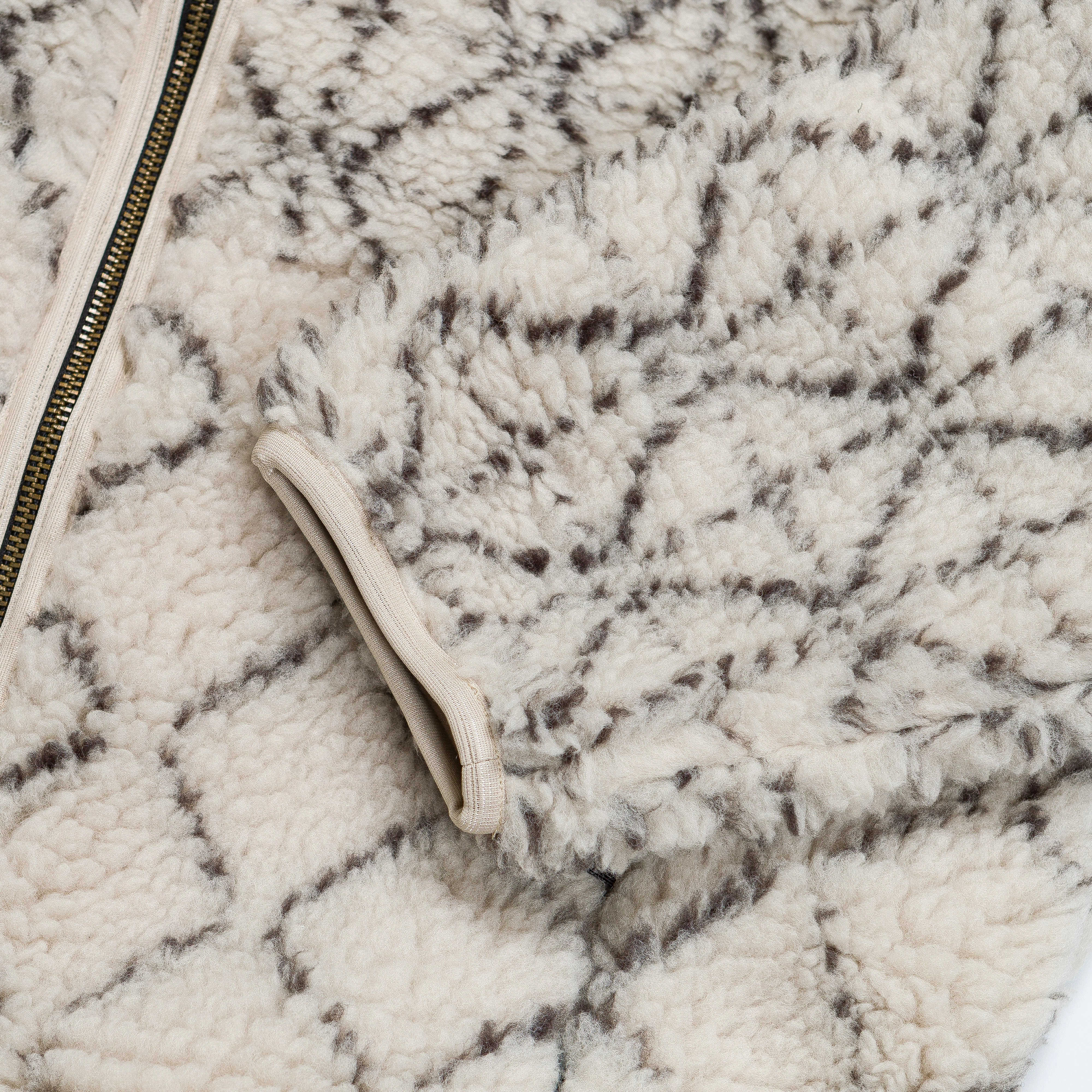 DO-GI SASHIKO BOA Fleece Reversible Blouson Ecru