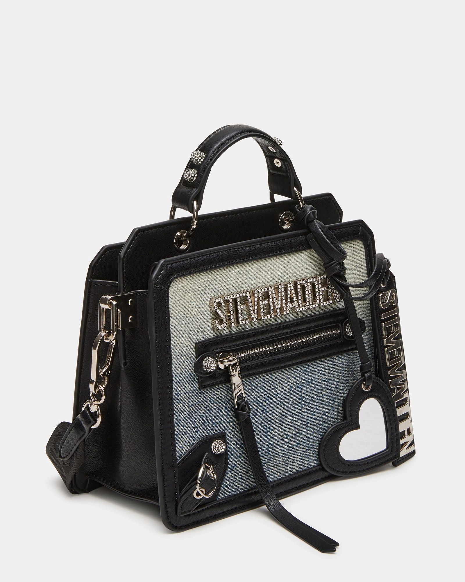 EVELYN CHARMS BAG DENIM FABRIC
