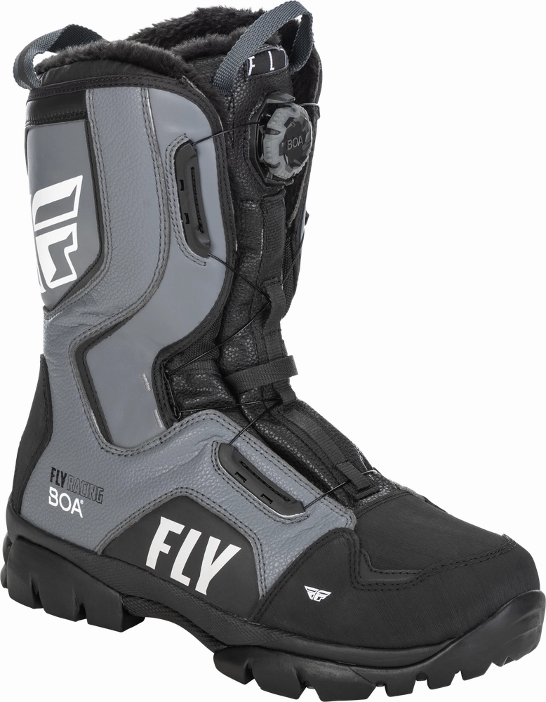 Fly Racing Marker BOA Snowmobile Boot Black Grey