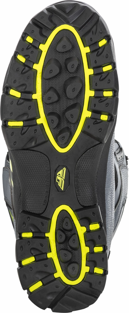 Fly Racing Marker BOA Snowmobile Boot Black Grey Hi-Vis Yellow
