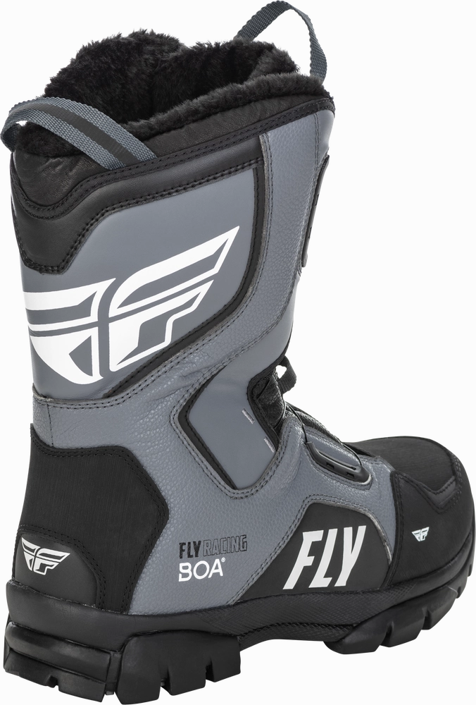 Fly Racing Marker BOA Snowmobile Boot Black Grey