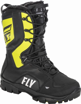 Fly Racing Marker Snowmobile Boot Black Grey