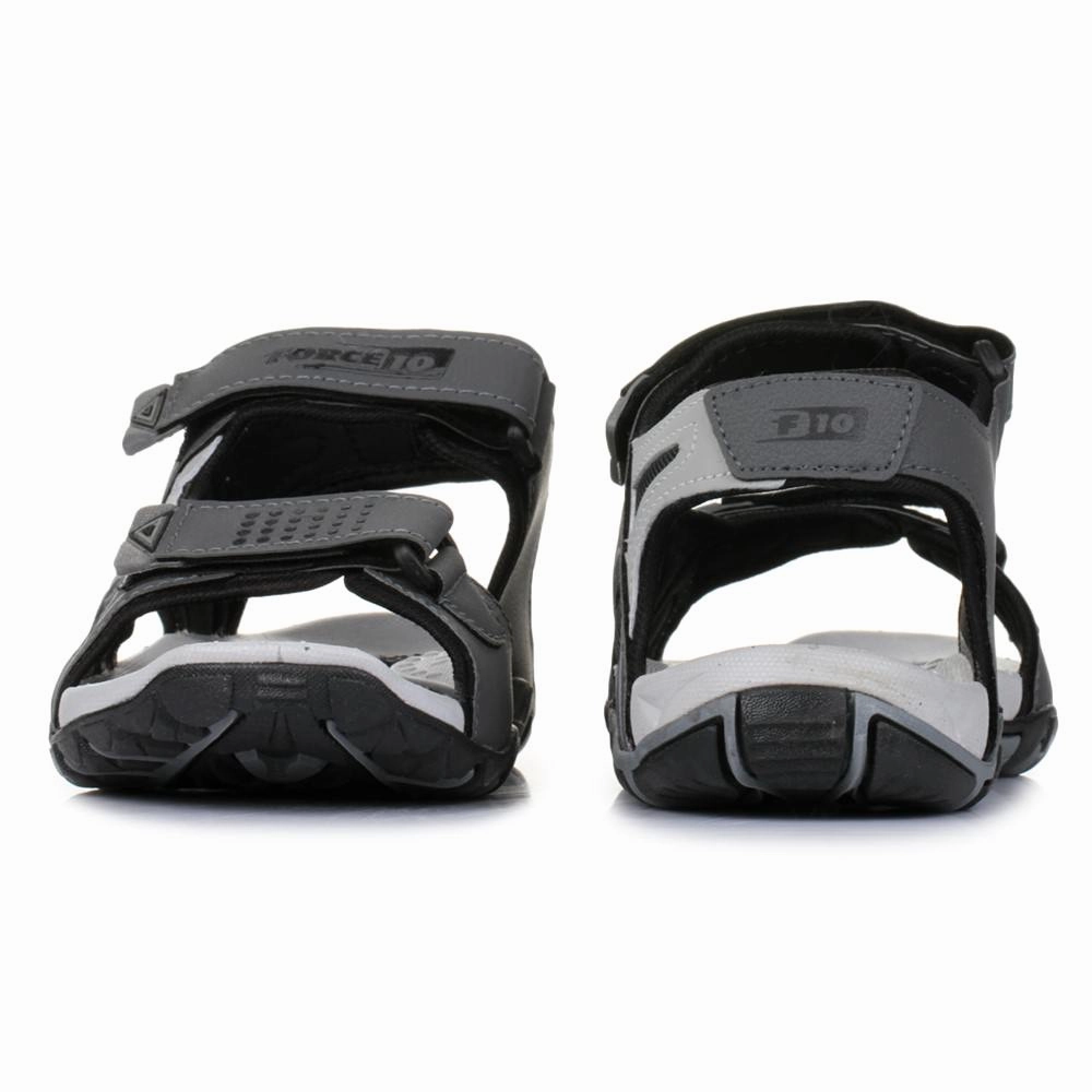 Force 10 Grey Sporty Sandals For Men LXI-20 By Liberty
