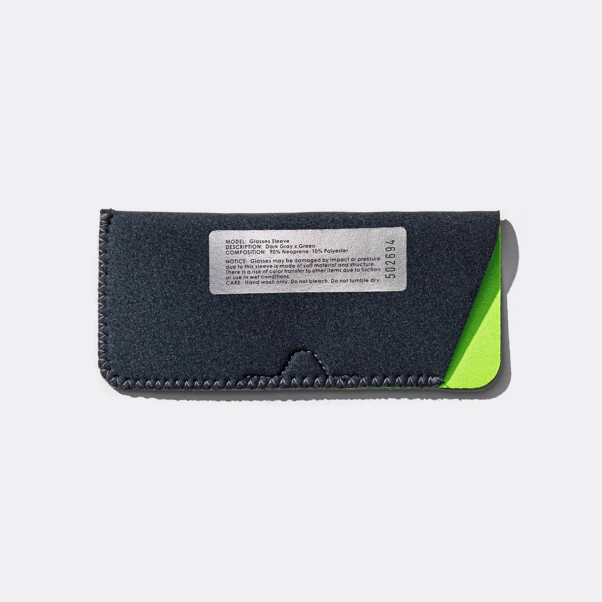 Glasses Sleeve - Dark Grey/Green