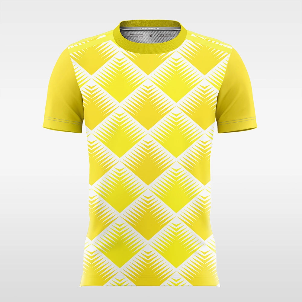 golden square-Customized Men's Sublimated Soccer Jersey
