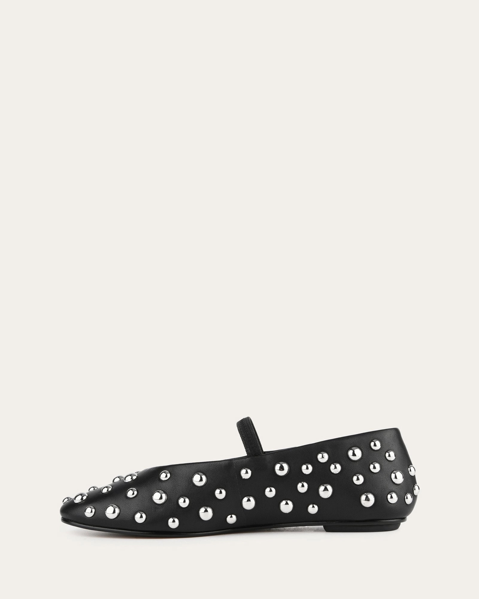 GOLDIE CASUAL FLATS BLACK LEATHER