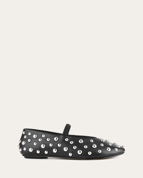 GOLDIE CASUAL FLATS BLACK LEATHER
