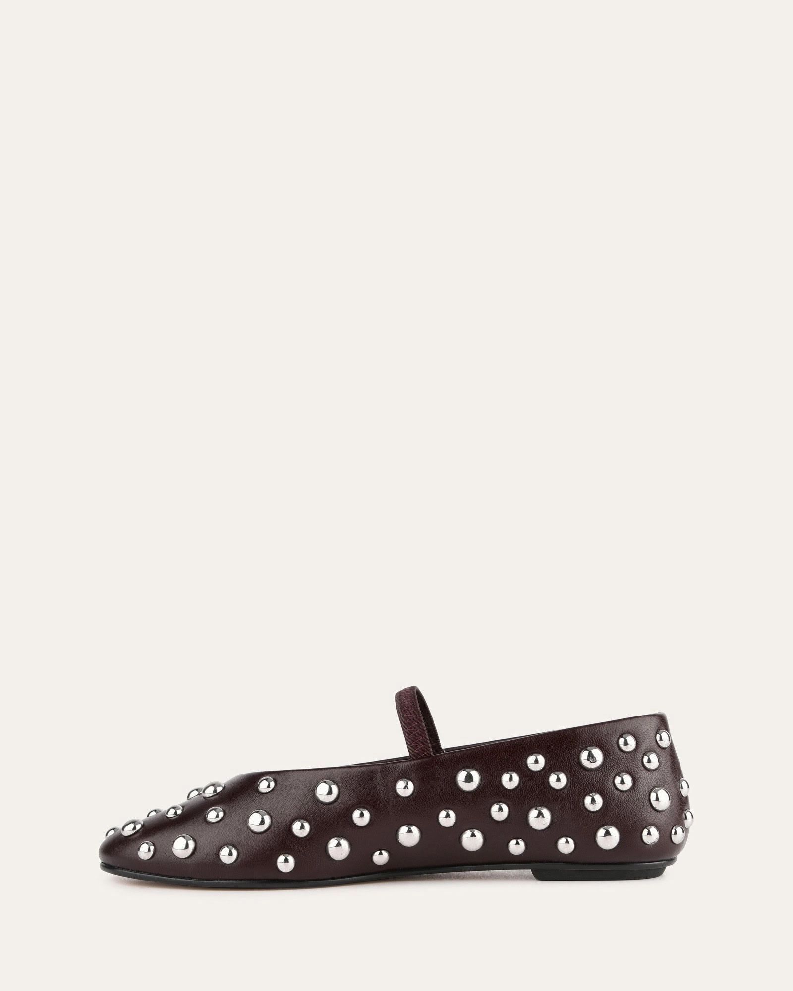 GOLDIE CASUAL FLATS MERLOT LEATHER