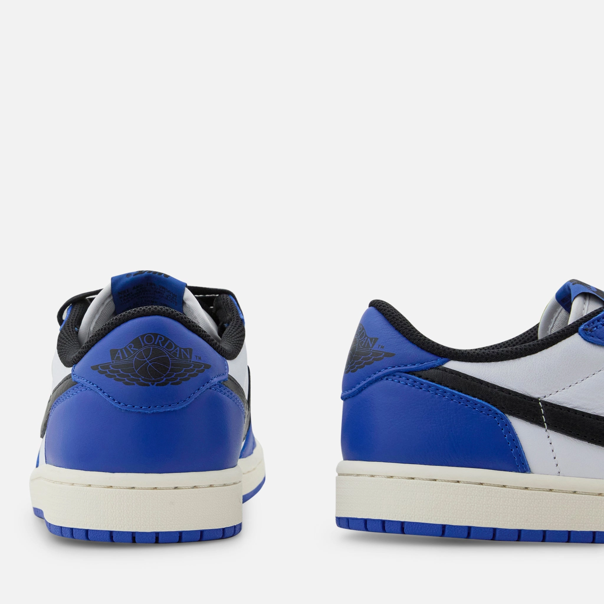 Grade School Air Jordan 1 Retro Low OG White | Black | Game Royal | Sail