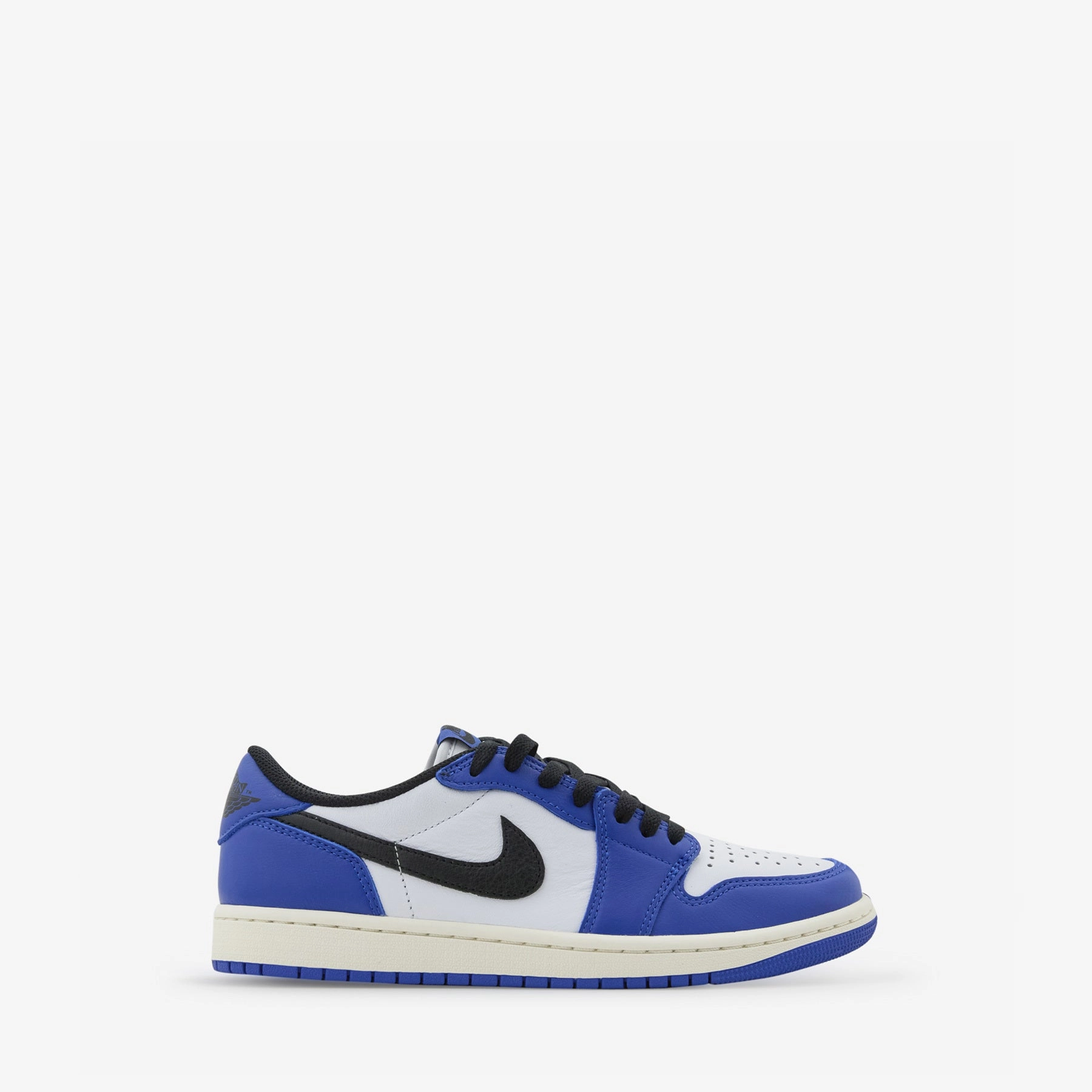Grade School Air Jordan 1 Retro Low OG White | Black | Game Royal | Sail