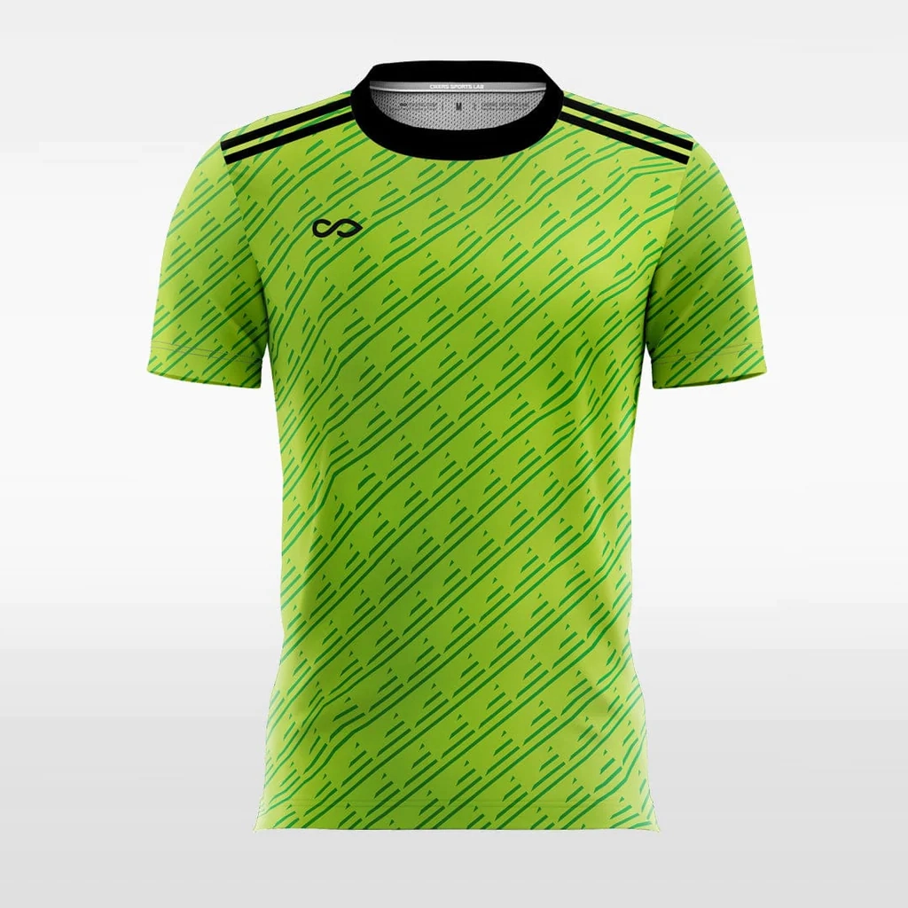 Green Graphic - Customized Men's Sublimated Soccer Jersey