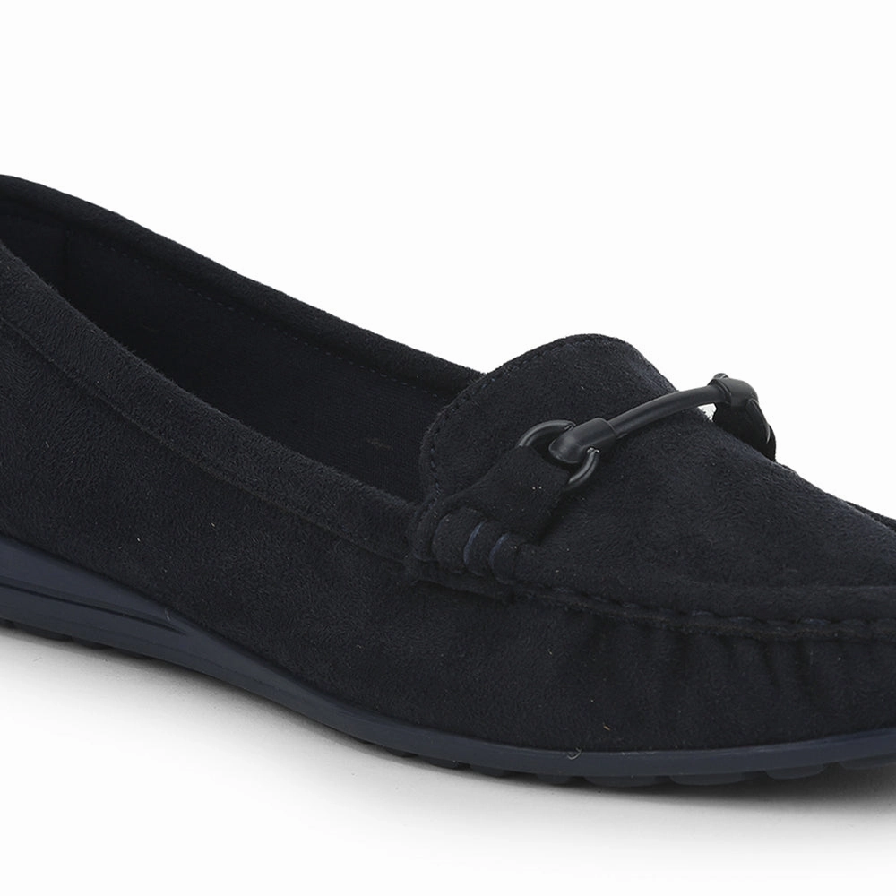 Healers Casual Navy Blue Loafers For Women HM6-10 By Liberty