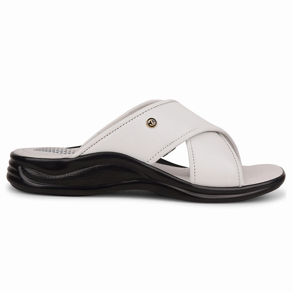 Healers White Casual Slipper For Men 2013-121 By Liberty