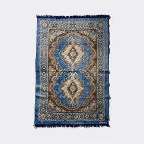 Indian Festival Rug - Blue