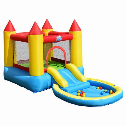 Inflatable Kids Slide Bounce House With 580w Blower