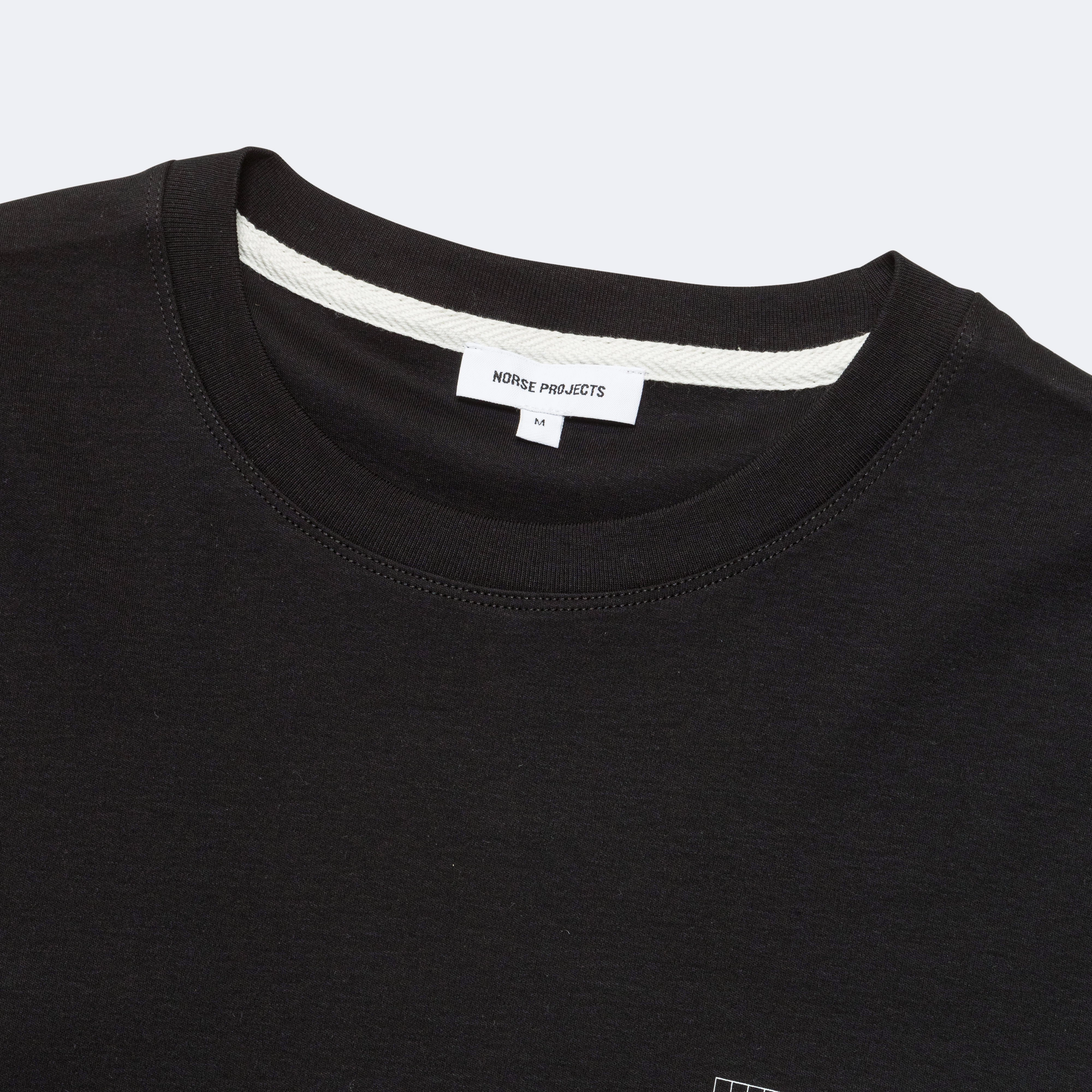 Jakob Organic Interlock Jersey Print 1 - Black