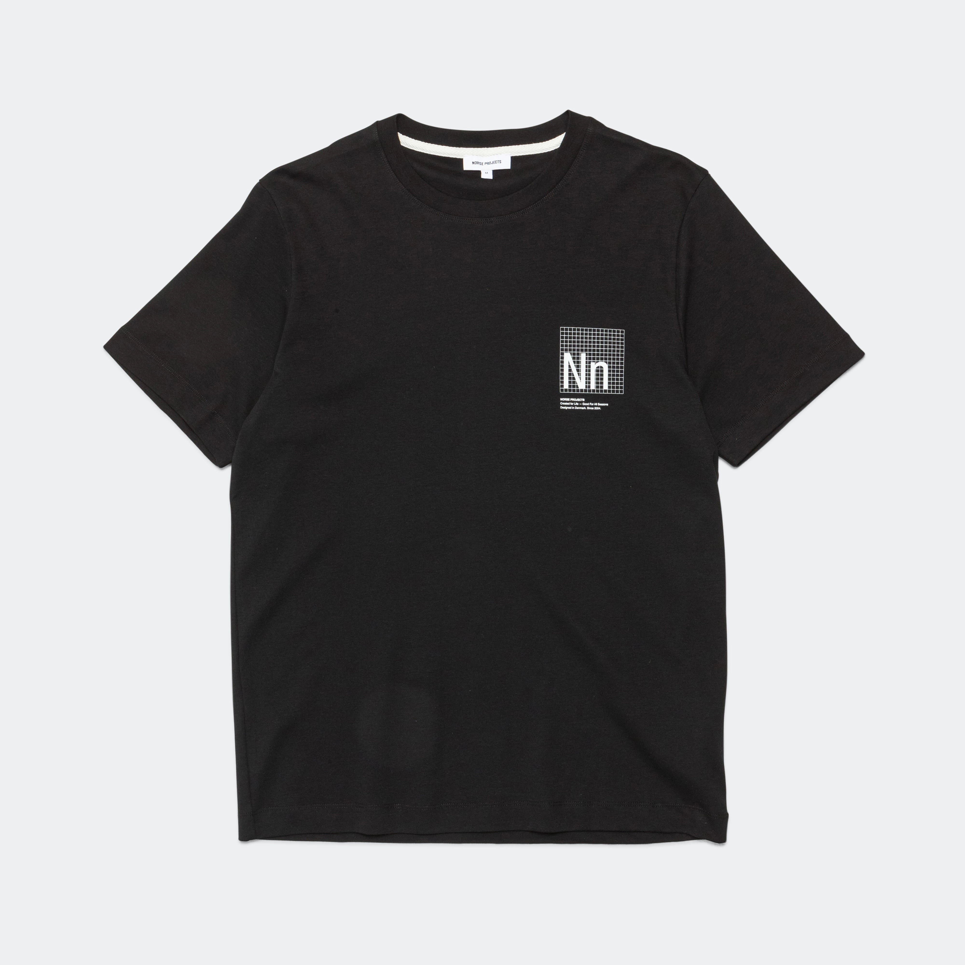 Jakob Organic Interlock Jersey Print 1 - Black