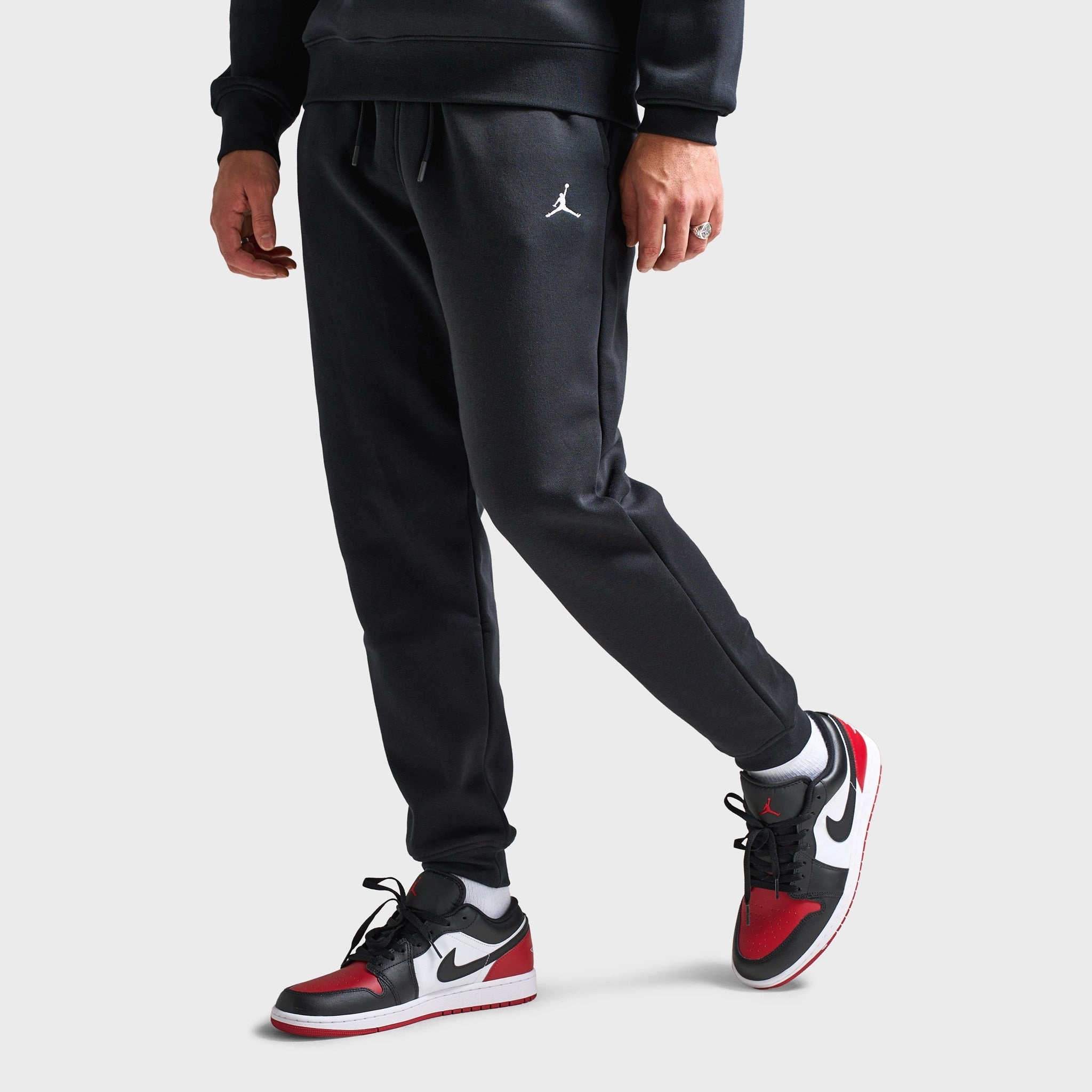 Jordan Brooklyn Fleece Joggers Black / White