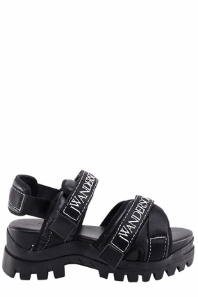 JW Anderson Logo Embossed Chunky Flat Sandals