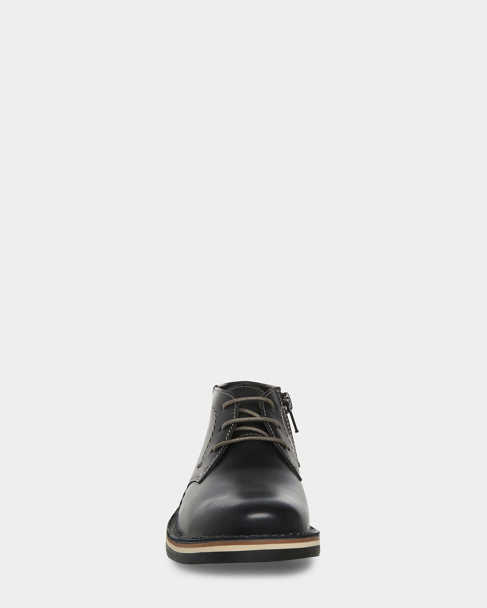 KIDS' HARKEEN BLACK LEATHER