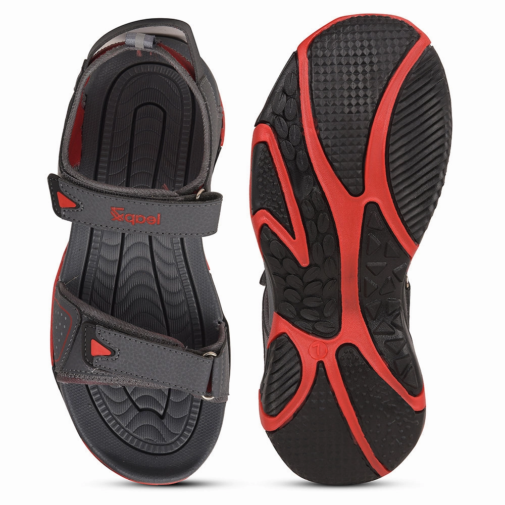 Leap7x Grey Sporty Casual Sandal For Men BLAIR-13 By Liberty
