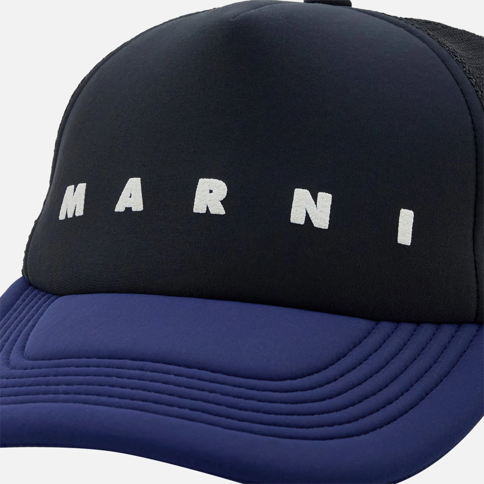 Logo Graphic Trucker Hat Black