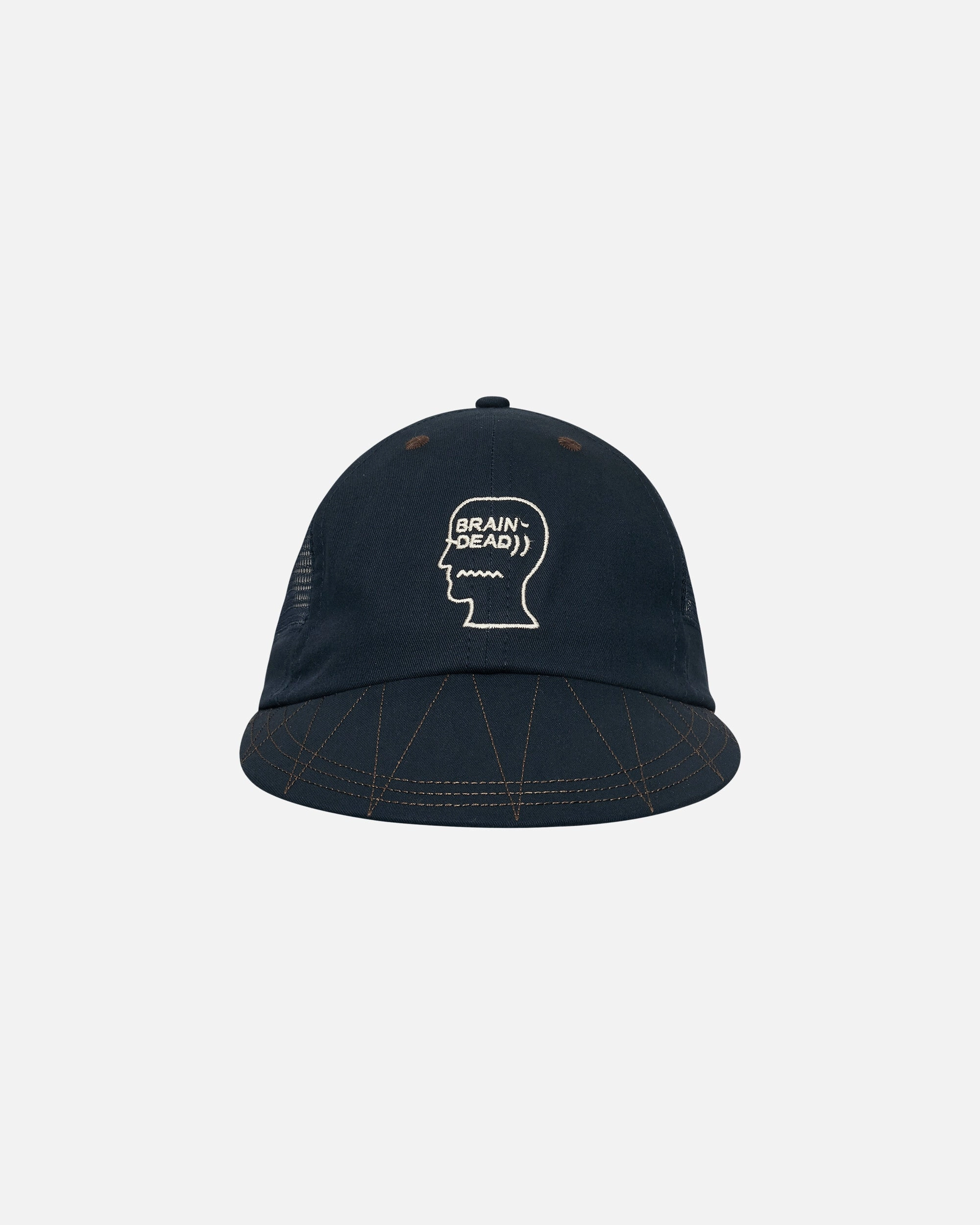 Logohead Mesh Long Brim Hat Navy