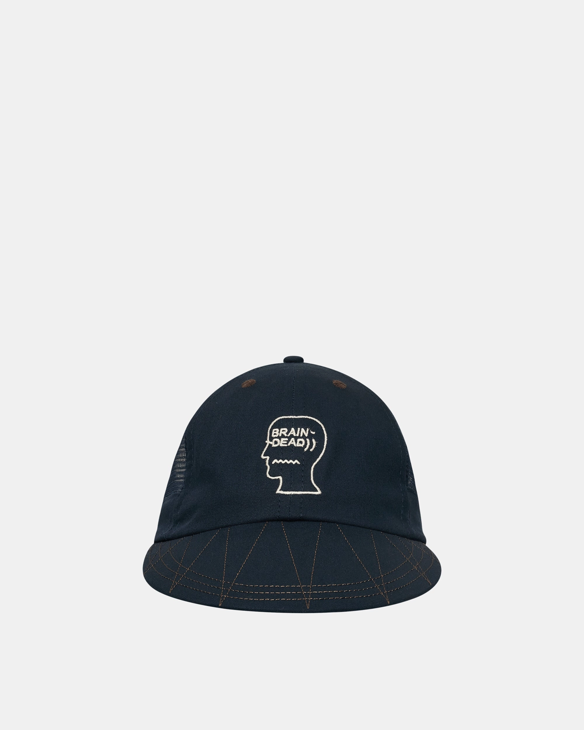 Logohead Mesh Long Brim Hat Navy