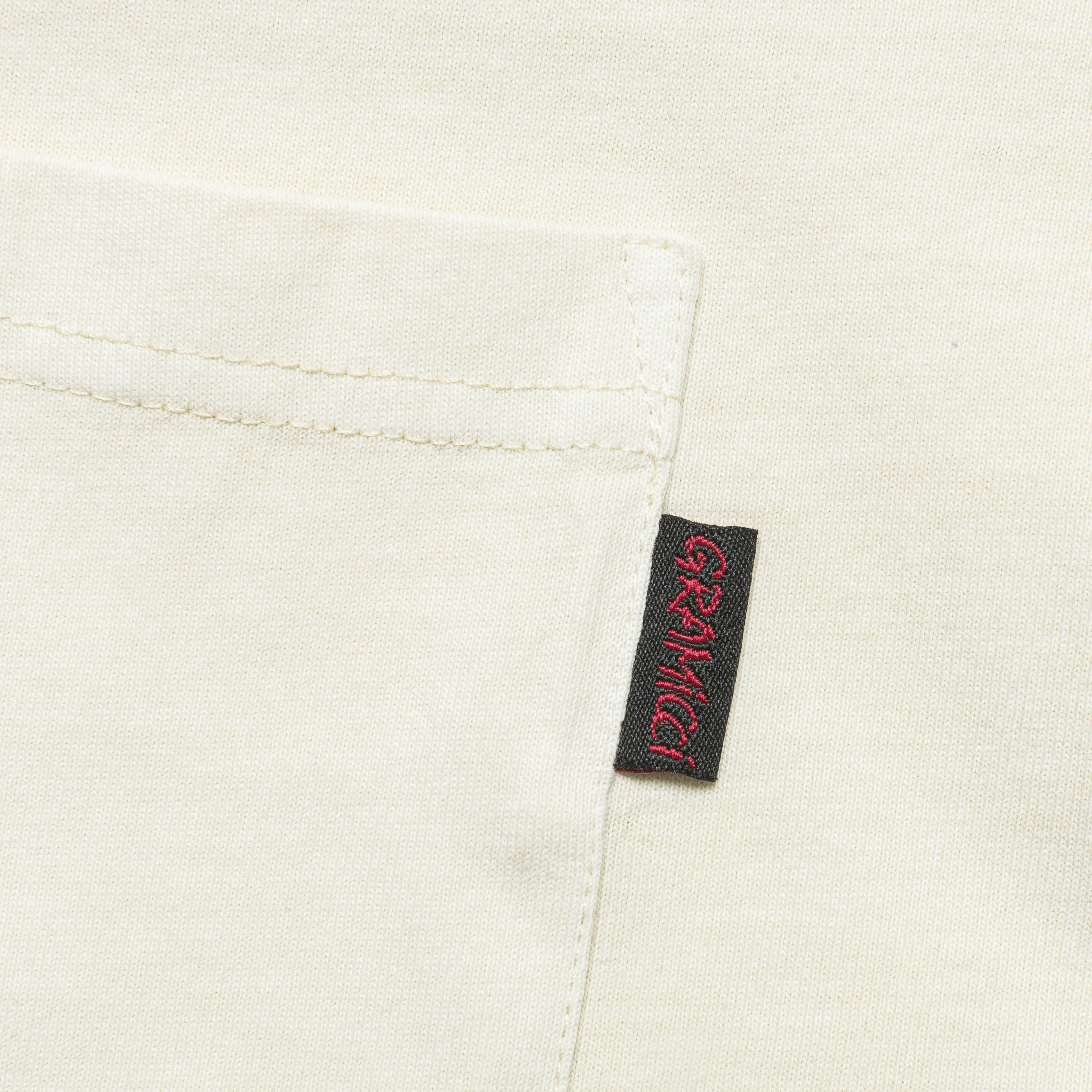 Long Sleeve Pocket Tee Pigment Dyed - Natural