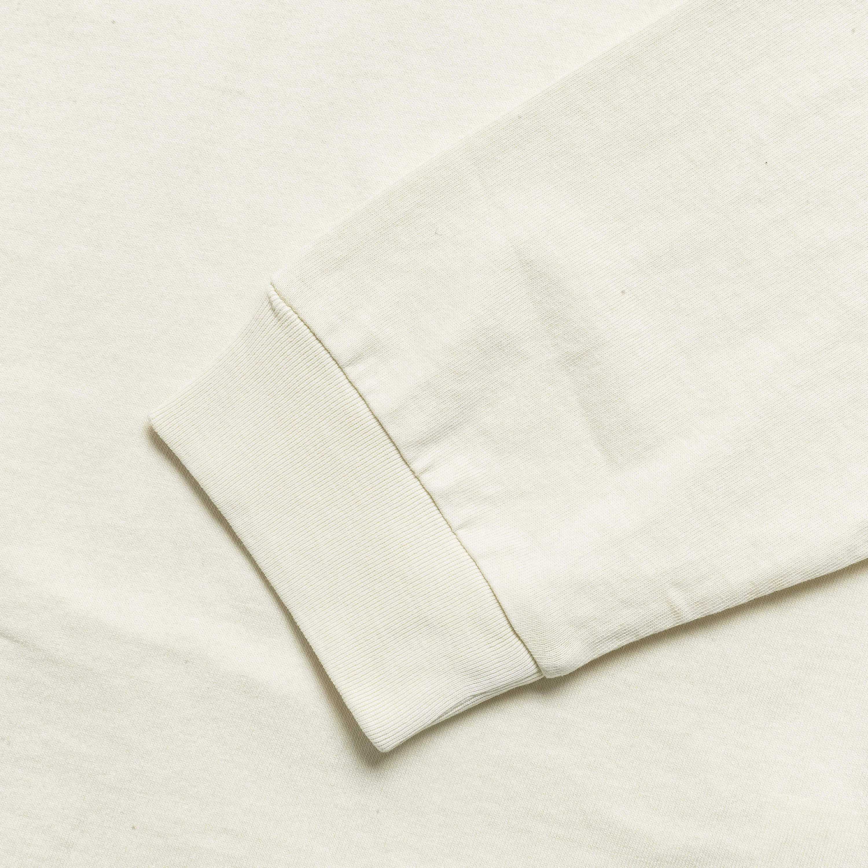Long Sleeve Pocket Tee Pigment Dyed - Natural