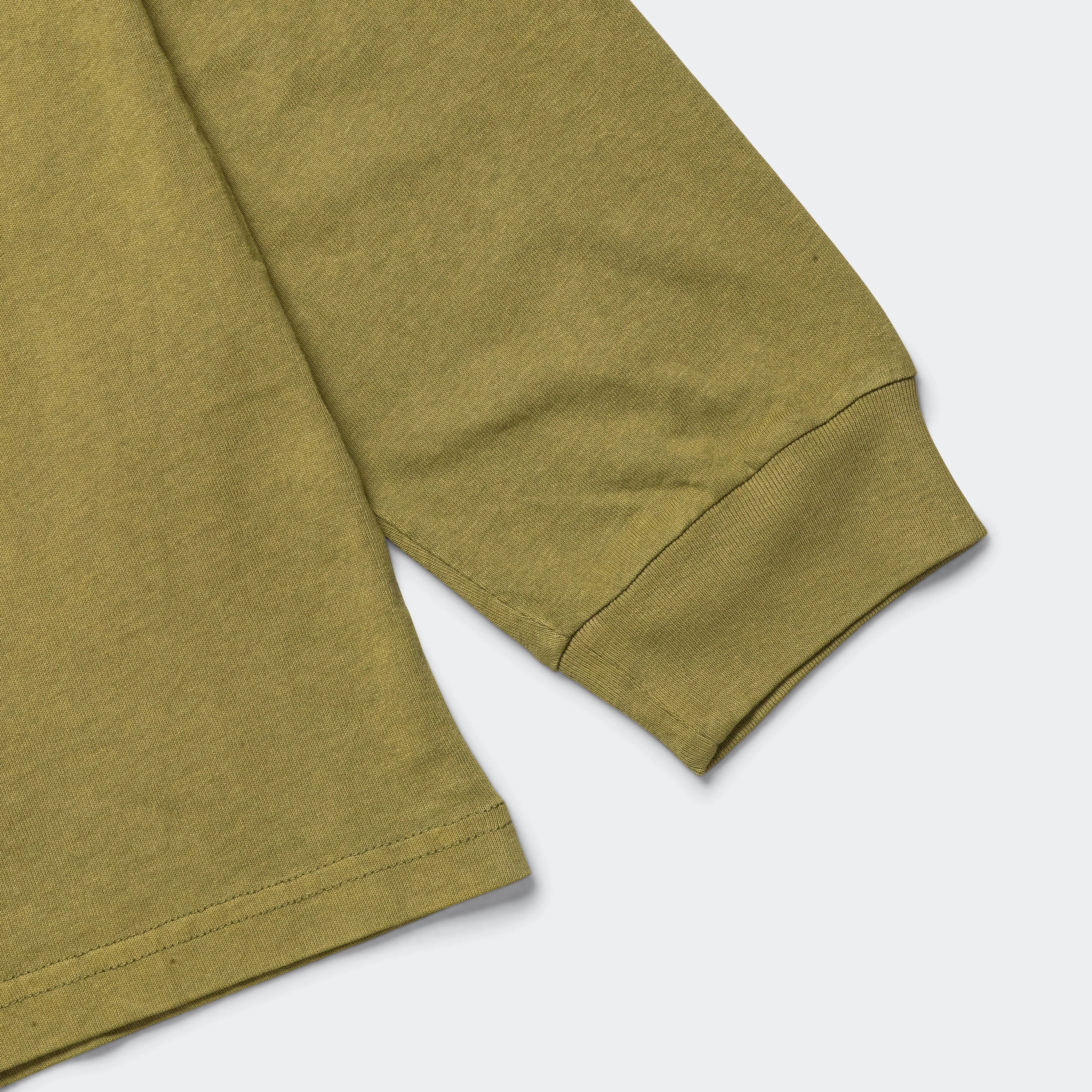 Long Sleeve Pocket Tee Pigment Dyed - Pistcahio