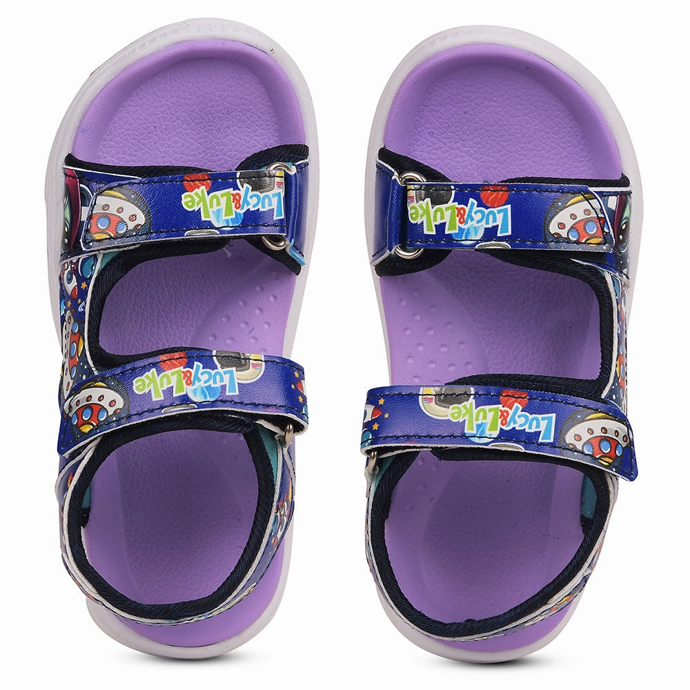 Lucy&Luke Purple Casual Sandal For Kids RICKY-71 By Liberty