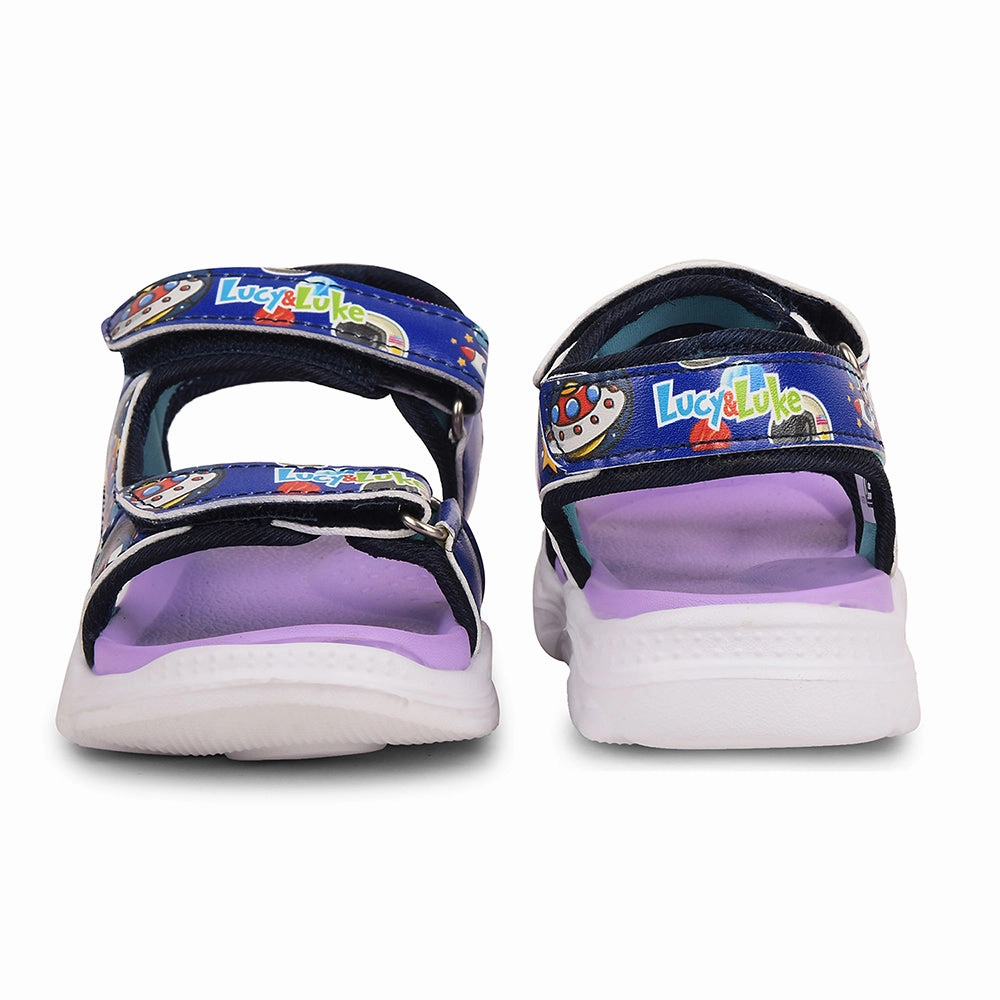 Lucy&Luke Purple Casual Sandal For Kids RICKY-71 By Liberty