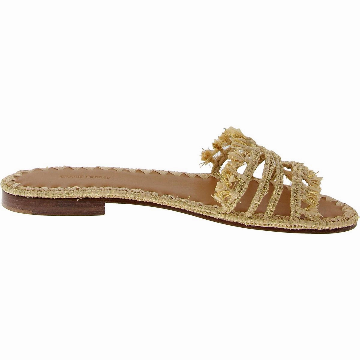 MARS Womens Slip On Open Toe Flat Shoes