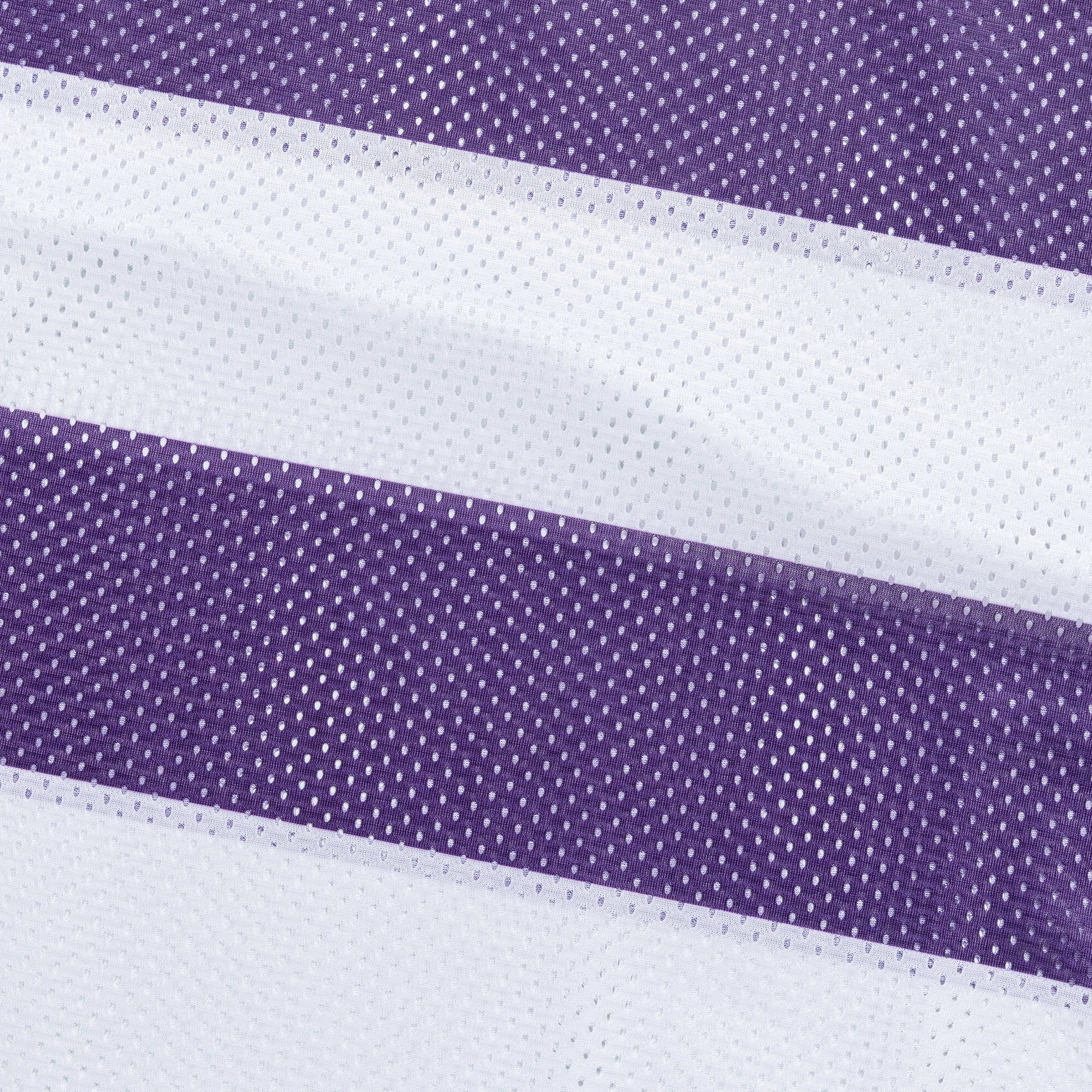 Mock Neck Stripe L/S Tee - Purple/White