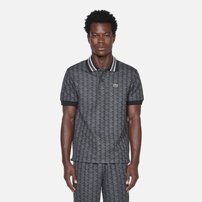 Monogram Classic Fit Polo Black | Graphite