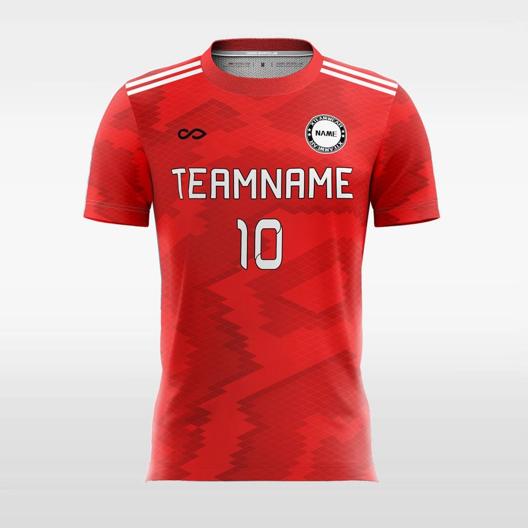 Mosaic Camouflage - Customized Men's Sublimated Soccer Jersey
